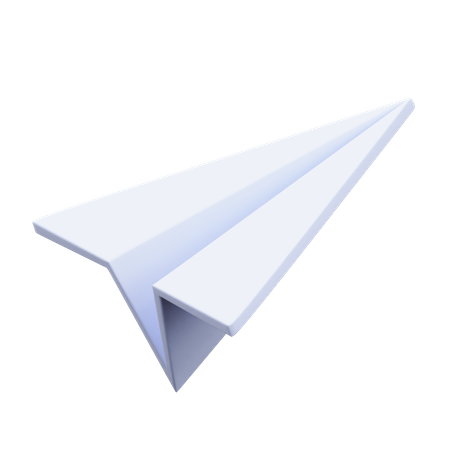 Avion de papel  3D Icon