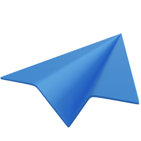 Avion de papel  3D Icon