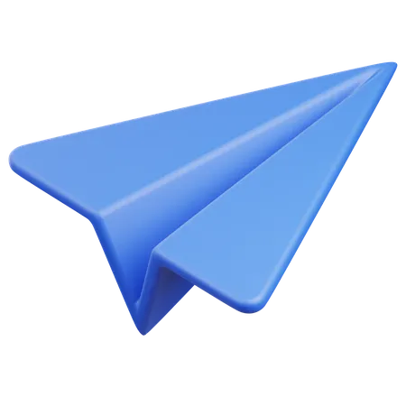 Avion de papel  3D Icon