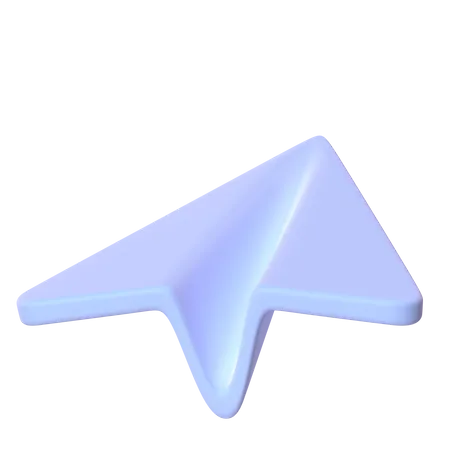 Avion de papel  3D Icon