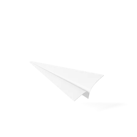 Avion de papel  3D Icon