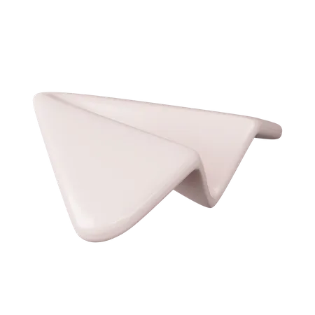 Avion de papel  3D Icon