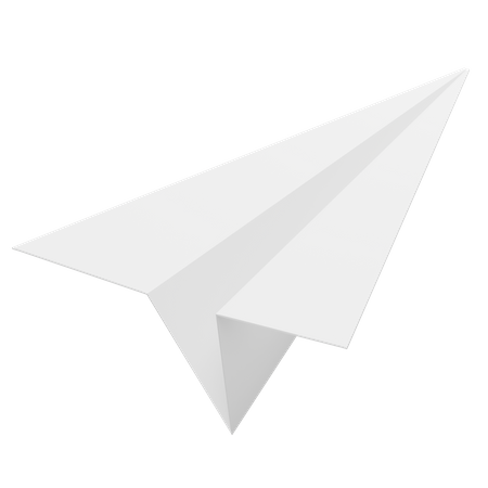 Avion de papel  3D Icon