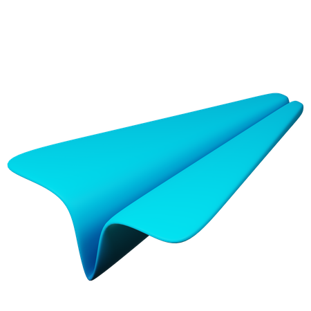 Avion de papel  3D Icon