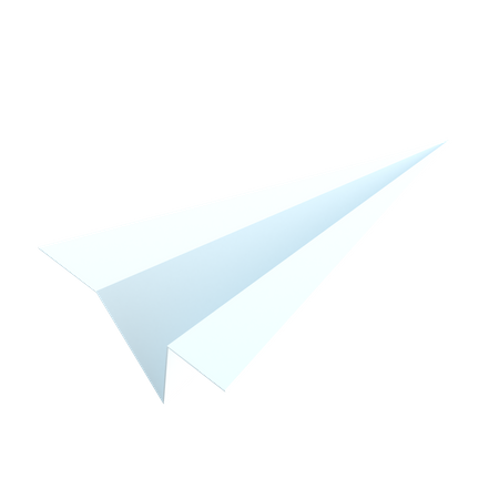 Avion de papel  3D Icon