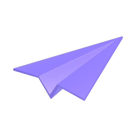 Avion de papel  3D Icon