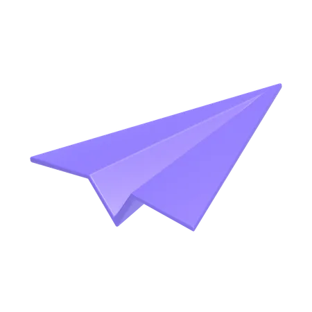 Avion de papel  3D Icon