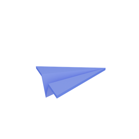 Avion de papel  3D Icon