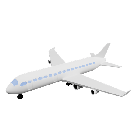 Avión de línea  3D Illustration