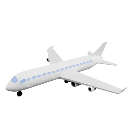 Avión de línea  3D Illustration