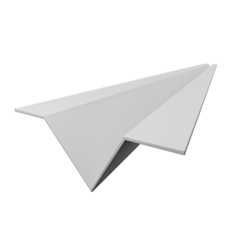 Avion en papier  3D Illustration