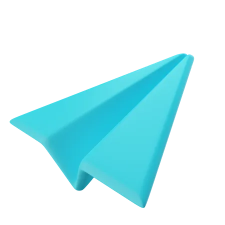 Avion en papier  3D Icon