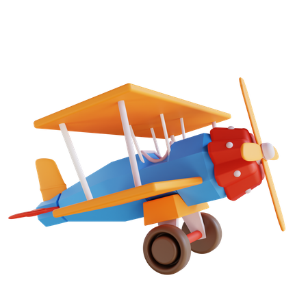 Avion en jouet  3D Icon