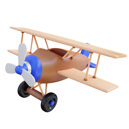 Avion en jouet  3D Icon