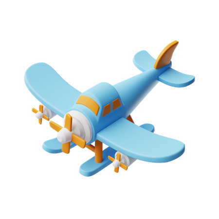 Avion en jouet  3D Icon