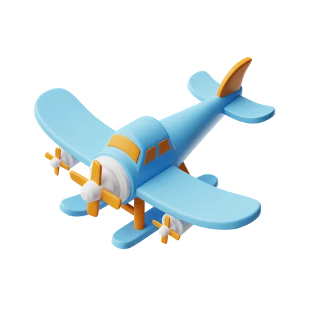Avion en jouet  3D Icon