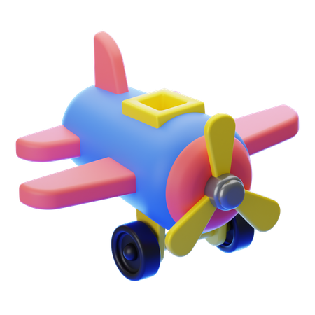 Avión de juguete  3D Icon