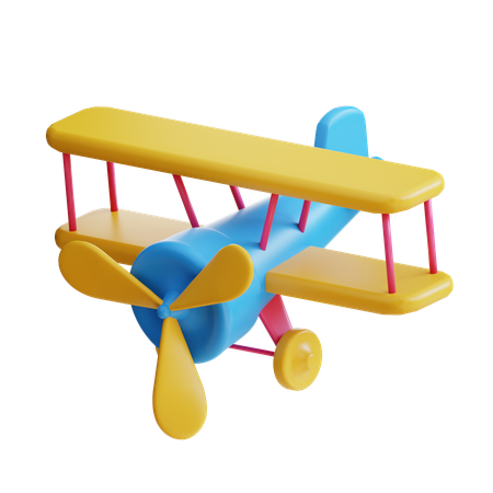 Avión de juguete  3D Icon