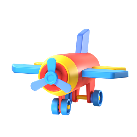 Avión de juguete  3D Icon