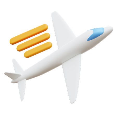 Avion rapide  3D Illustration