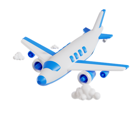 Avión volando  3D Icon