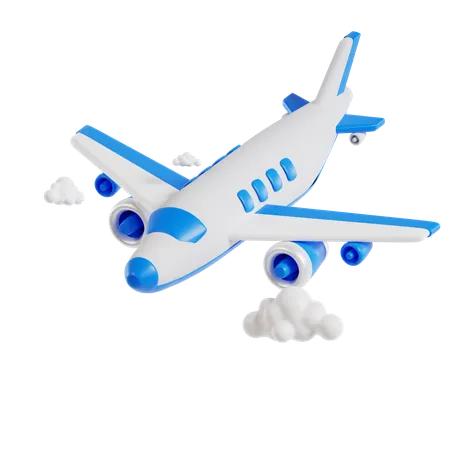 Avión volando  3D Icon