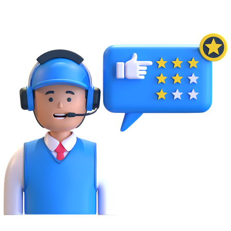 Avis client en ligne  3D Icon