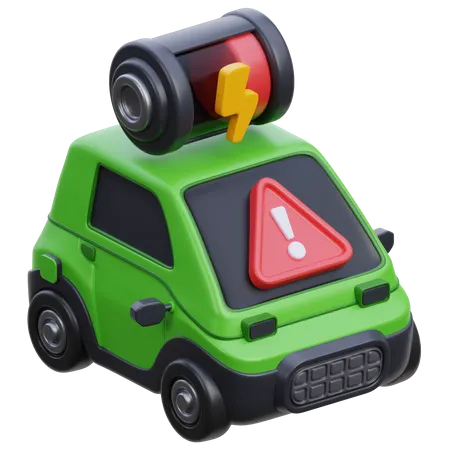 Aviso de bateria fraca do carro  3D Icon