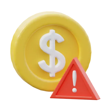 Aviso de dinheiro  3D Icon
