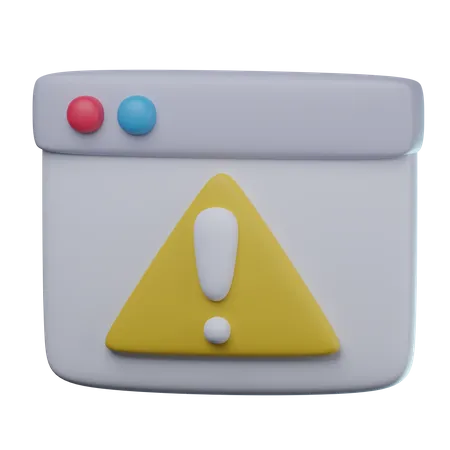 Aviso de erro  3D Icon