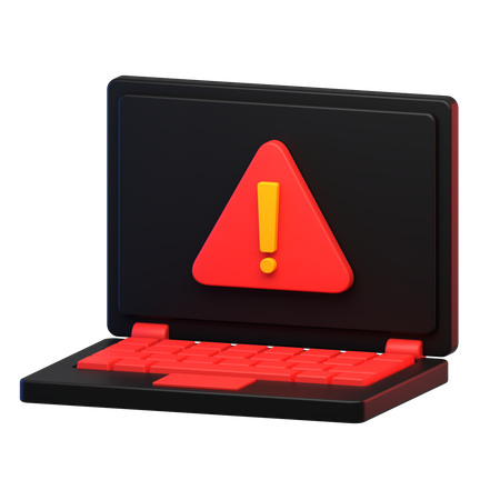 Aviso de laptop  3D Icon