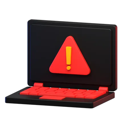 Aviso de laptop  3D Icon