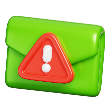 Aviso de mensagem  3D Icon