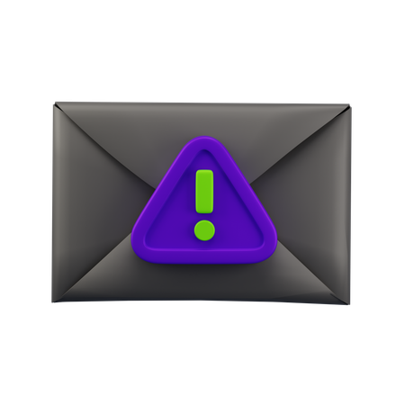 Aviso de mensagem  3D Icon