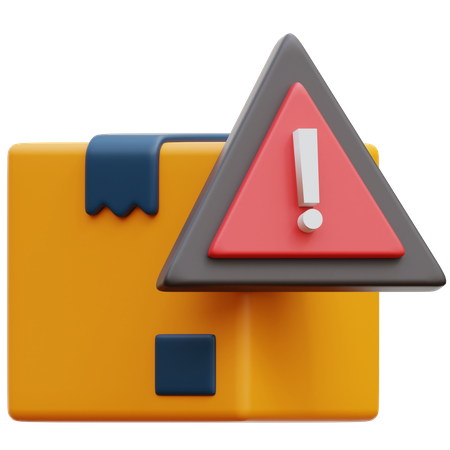 Aviso de pacote  3D Icon