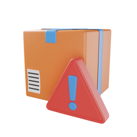 Aviso de pacote  3D Icon