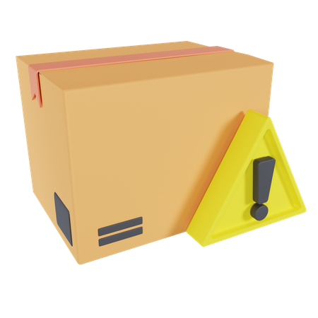 Aviso de pacote  3D Icon