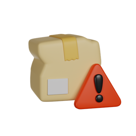 Aviso de pacote  3D Icon