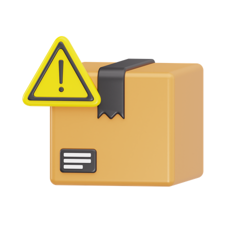 Aviso de pacote  3D Icon