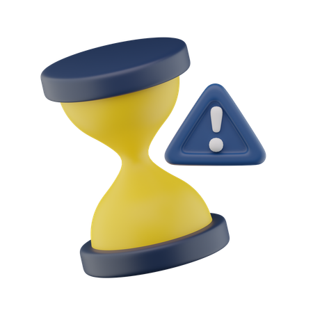 Aviso de tempo expirado  3D Icon