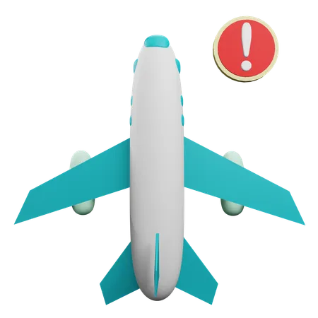 Advertencia de vuelo  3D Icon