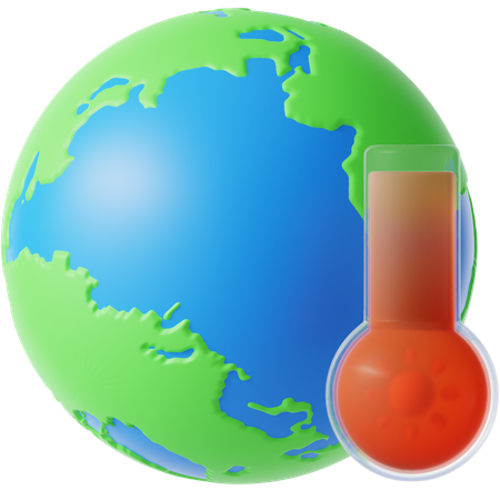 Aquecimento global  3D Icon