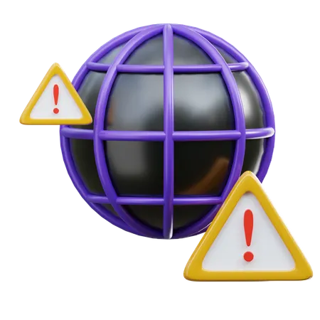 Aviso de internet  3D Icon