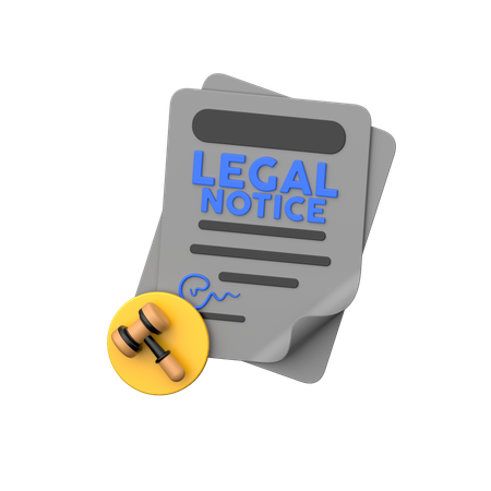 Aviso Legal  3D Icon