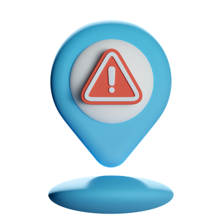 Pino de localização de aviso  3D Icon