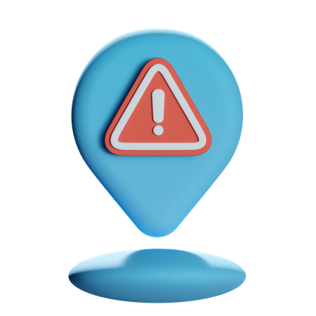 Pino de localização de aviso  3D Icon