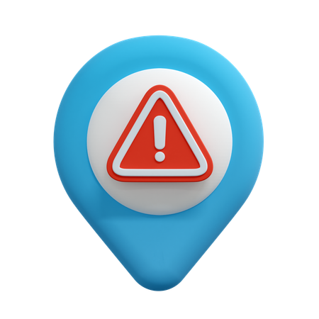 Pino de localização de aviso  3D Icon