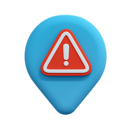Pino de localização de aviso  3D Icon