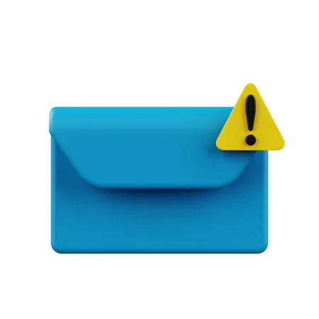 E-mail de aviso  3D Icon