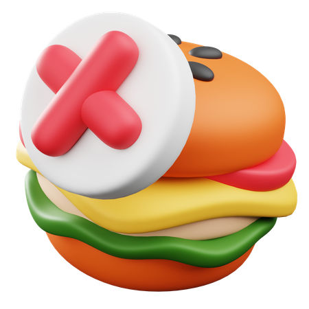 Aviso sobre junk food  3D Icon